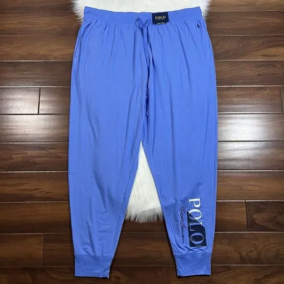 Polo Ralph Lauren Men's Size 4X Blue Lightweight Lounge Sleep Jogger Pants - Picture 1 of 10